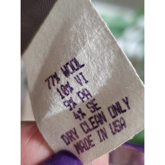 Vintage Karen Nicole Gray Wool Single Breasted Long Sleeve Casual Blazer Size 12 - Picture 11 of 13